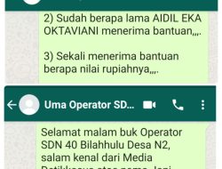 Operator SDN-40 Bilahhulu Bukannya Memberikan Informasi Malah Memblokir Situs WhatsAAp