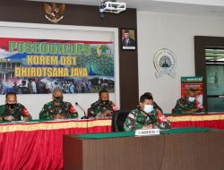 Kasrem 081/DSJ Ikuti Rakor Penanganan PMI dan WNA di Jatim