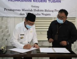 Bupati dan Kajari Tuban ‘Teken’ Nota Kesepakatan