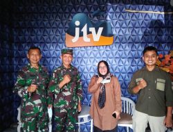 Perkuat Kerjasama, Kapenrem 081/DSJ Diajak Lihat Dapur Produksi JTV Madiun