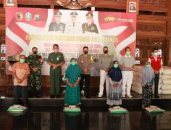 Kapolres Ponorogo, Dandim 0802 Serta Pemda Ponorogo Lepas Penyaluran Bantuan 35 Ton Beras dan 70.000 Pcs masker