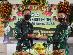 Para Perwira di Hari Ulang tahunnya ke -53 Tahun, Berikan Surprise Untuk Sang Komandan