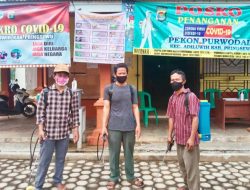 Antisipasi Penyebaran Covid-19, Pekon Purwodadi Lakukan Penyemprotan Disinfektan