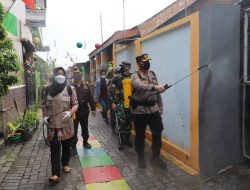 Kasus COVID-19 Melonjak Dalam Sepekan, Disinfeksi Massal Digelar di Mojokerto