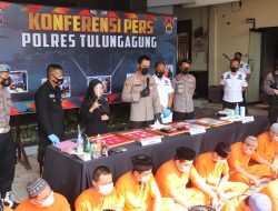 338 Gram Sabu, 104 Pelaku, dan 86 Kasus Berhasil Diungkap Satresnarkoba Polres Tulungagung