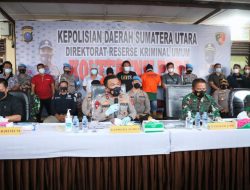 Kapolda Sumut Pimpin Press Rilis Kasus Penembakan Wartawan