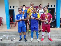 Turnamen Sepak Bola Trofeo Cup Legen Antar Kesebelasan di Kabupaten Tulang Bawang Barat.