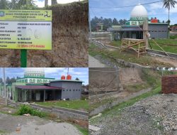 Pembangunan Pagar Masjid Desa Kasuk Baru Sumber Dana APBD