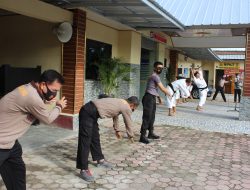 Kapolres Tubaba Gelorakan Mengajak Mayarakat Berjemur dan Olahraga Untuk Meningkatkan Imun”