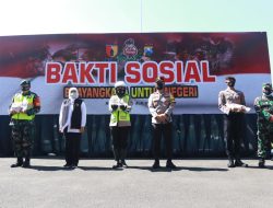 Forkopimda Jatim Lepas Baksos Bhayangkara Untuk Negeri di Polda Jatim