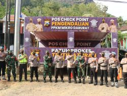Kapolres Ponorogo Turun Langsung Cek Pos Penyekatan PPKM Darurat di Perbatasan Ponorogo – Trenggalek
