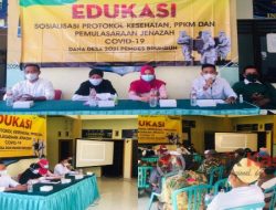 Pemdes Brumbun-Maduran Gelar Edukasi Pemulasaraan Jenazah Covid-19