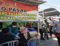 Polres Bojonegoro Dirikan Posko PPKM di Pasar