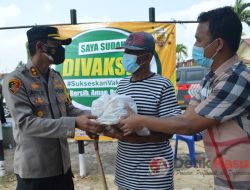 Polres Tulang Bawang Lakukan Terobosan Dengan Menggelar Gerilya Vaksin Lansia