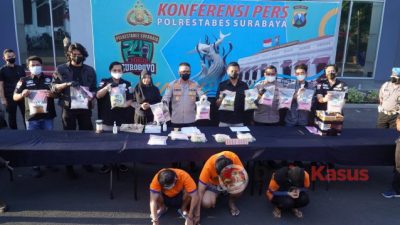 Satresnarkoba Polrestabes Surabaya Gagalkan Peredaran 13,4 Kg Sabu