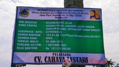 Rekontruksi Jaringan Jalan Paguan – Sumber Pinang Diduga Asal Garap