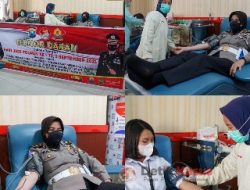 Jelang Hari Polwan ke 73, Polwan Polres Jombang Gelar Bhakti Sosial Donor Darah