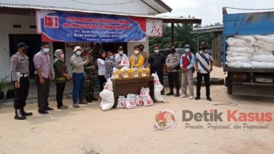 PT. Budi Nusa Ciptakan Wahana (PT. BNCW) Tiyuh Panca Marga Bagikan 1870 Paket Sembako Gratis