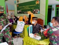 Serbuan Vaksinasi Kodim Bojonegoro di Ponpes Miftahul Ulum