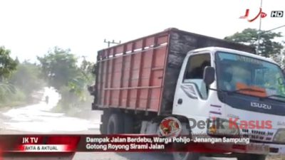 Jalan Rusak dan Berdebu di Perbatasan Ponorogo-Magetan Dikeluhkan Warga