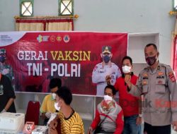 Vaksin Massal Tahap 1 dan 2 di Desa Tanjung Manggus-OKU