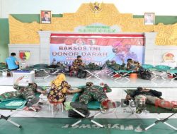 Sambut HUT TNI ke-76, Kodim 0812 Lamongan Gelar Donor Darah