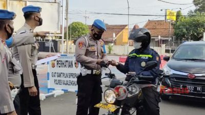 Di Majalengka Polisi Dirazia Polisi