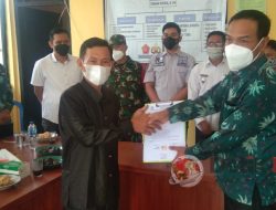 Pemdes Desa Suro Ilir Mengadakan Serah Terima Pekerjaan Fisik DD Tahun 2021 Berjalan Lancar