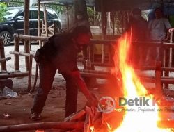 Arena Judi Sabung Ayam Gedongombo Ploso Dibakar Polisi