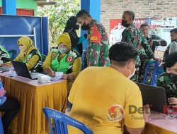 Antusias Tinggi, Ratusan Warga Vaksinasi Massal di Pekon Podosari