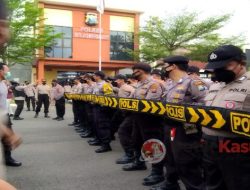 Antisipasi Gangguan Kamtibmas, Polres Bojonegoro Gelar Latihan Dalmas