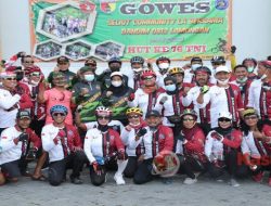 Kodim 0812 Gandeng Club Sepeda Seliut Comunity LA Gelar Gowes dan Baksos