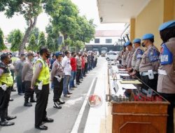 Pemeriksaan Senpi Secara Berkala, Polres Jombang Tarik 7 Senpi