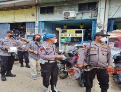 Polsek Bengkong Gelar Operasi Yustisi Penerapan Prokes di Pasar Shopping Centre Bengkong