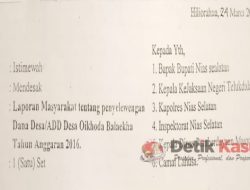 Terabaikan!! Kasus Laporan Pengaduan Masyarakat Oikhoda Balaekha Tahun 2017 