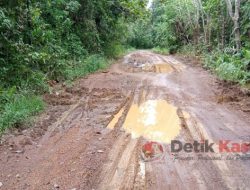 Warga Desa Serdang Mengeluh Adanya Jalan yang Rusak