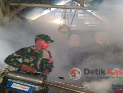 Koramil 0812/07 Bluluk Gandeng Dinas Terkait Gelar Fogging