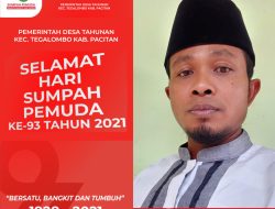 Pemerintah Desa Tahunan Kecamatan Tegalombo Kabupaten Pacitan Mengucapkan Selamat Hari Sumpah Pemuda Tahun 2021