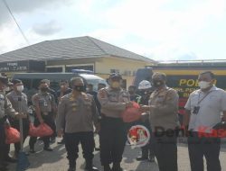 Sat Binmas Polres Bangka Barat bersama Satpam Baksos HUT ke-41 Satpam