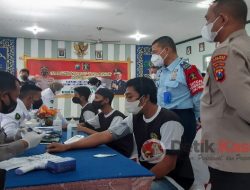 Lapas Bersama Polres Lamongan Gencarkan Vaksinasi WBP