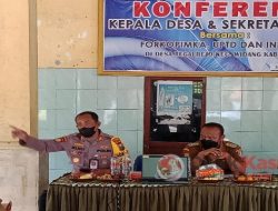 Kapolsek Widang Ajak Kades dan Forkopimka Berkolaborasi Baik