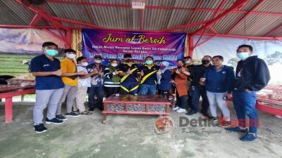 Sinergitas bersama Rekan Media, Lapas Pamekasan Bersih Lingkungan