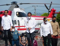 Bupati Dosmar Banjarnahor Sambut Dan Dampingi Kunker Presiden Jokowi Di Baktiraja Humbahas.