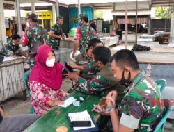 Tim Mobile Vaksinasi Kodim 0812 Lamongan Sosialisasi Keliling