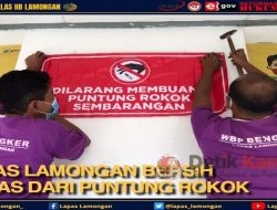 Bebas dari Puntung Rokok, Kalapas Bersama Warga Binaan Lakukan ini