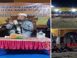 Peringatan Isra Mi’Raj Desa Mukti Lincir Diisi dengan Pemberian Piala