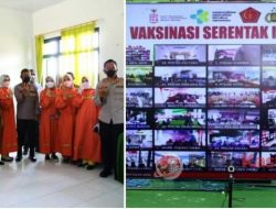 Bupati Lampura Hadiri Vaksinasi Serentak se-Indonesia