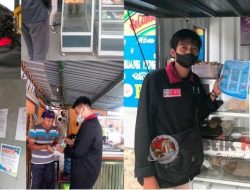 Mahasiswa PMM UMM Kelompok 13 Bagikan Masker dan Handsanitizer 