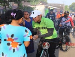 Gowes Sore, Mas Bupati Sapa Warga dan Tinjau Pembangunan