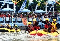 Lomba Marines Rubber Boat Race dan Obstacle Slalom Piala Danpasmar 2 Resmi Dibuka